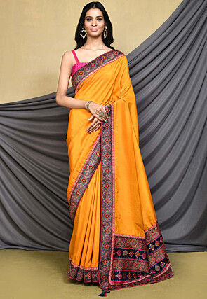 Yellow Paithani Silk Saree - Urban Womania