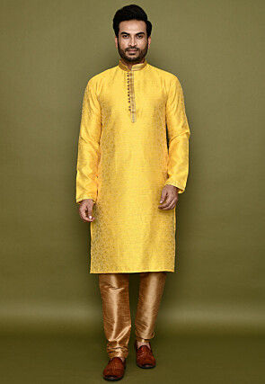Light yellow colour kurta pajama best sale