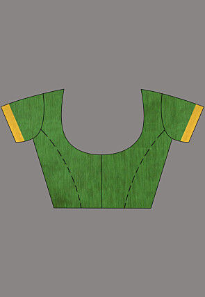 Woven Cotton Silk Jacquard Saree in Multicolor