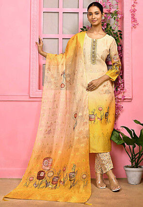 Women's Kaajal Cotton Suit Set-Gillori | How to look classy, Kurta style,  Dupatta style