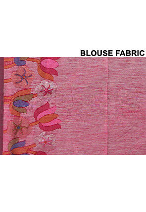 Woven Cotton Silk Tant Saree in Dusty Green