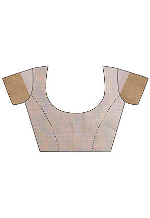 Woven Kota Doria Saree in Grey