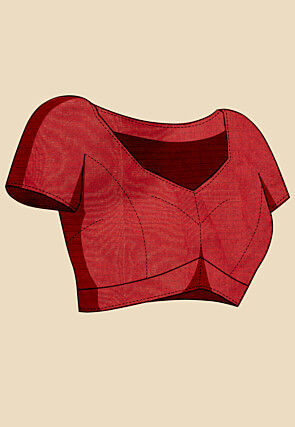 Woven Kota Doria Saree in Navy Blue