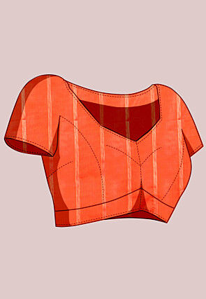 Woven Kota Doria Saree in Pink