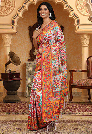 Woven Linen Cotton Saree in Baby Pink