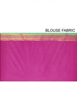 Woven Mysore Art Silk Saree in Teal Green