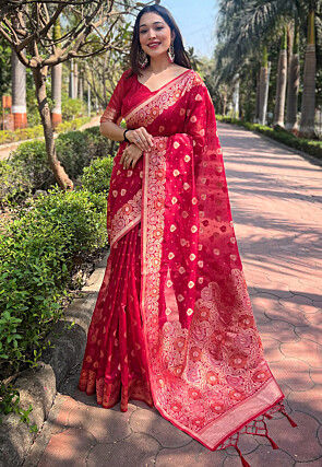 Organza wedding sarees shop