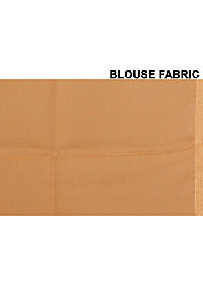 Woven Organza Saree in Orange