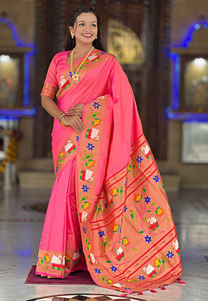 Paithani Saree in Pink