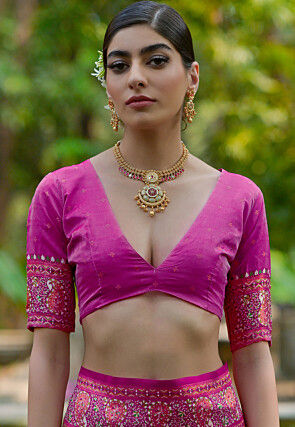 Woven Pashmina Silk Saree in Cream