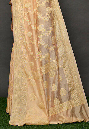 Banarasi Georgette Silk Saree in Beige