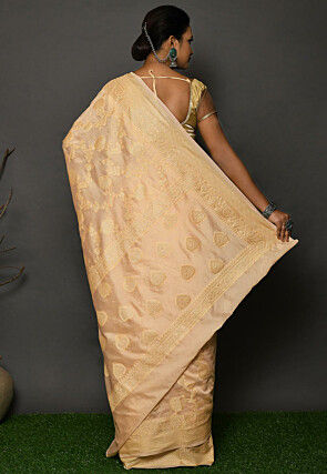Banarasi Georgette Silk Saree in Beige