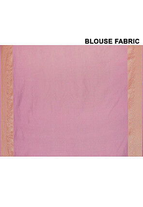 Banarasi Georgette Silk Saree in Light Pink