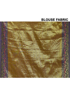  Banarasi Silk Saree in Orange