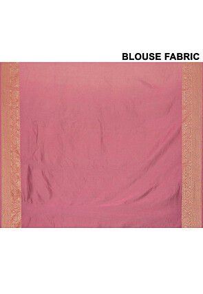 Banarasi Georgette Silk Saree in Peach