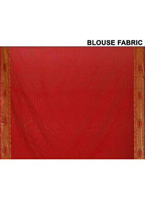 Banarasi Georgette Silk Saree in Red