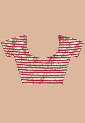 Woven Pure Chanderi Silk Saree in Maroon