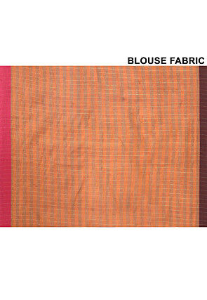 Woven Pure Cotton Handloom Saree in Green