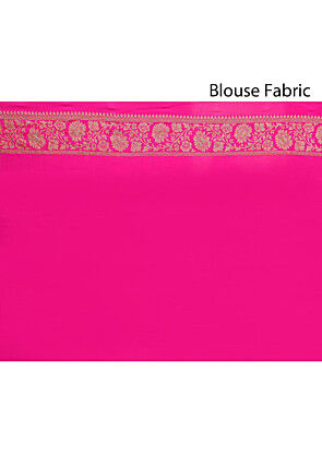 Woven Pure Georgette Silk Saree in Light Green