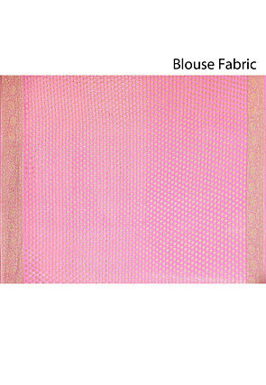 Woven Pure Georgette Silk Saree in Red