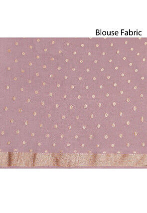 Woven Pure Georgette Silk Saree in Wine