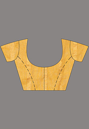 Woven Pure Linen Saree in Light Mustard