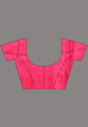 Woven Pure Matka Silk Saree in Fuchsia