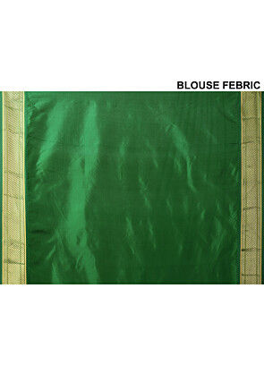 Woven Pure Paithani Silk Saree in Red