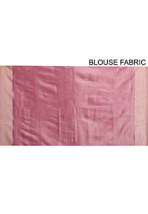 Banarasi Tussar Silk Saree in Fuchsia