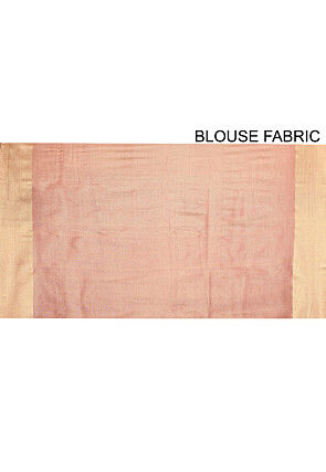Banarasi Tussar Silk Saree in Light Old Rose