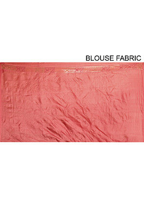 Banarasi Tussar Silk Saree in Peach