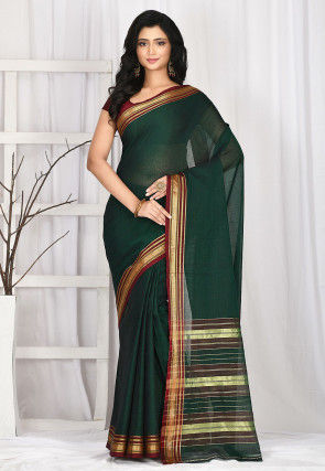 cotton saree blouse designs front and back | PCS042 | Cheapest South Cotton  Saree Sale - AB & Abi Fashions