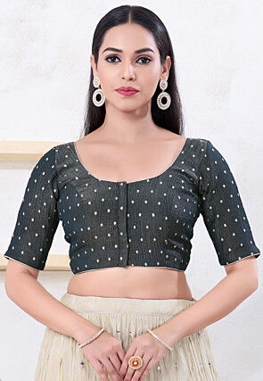 Woven Tissue Blouse in Black