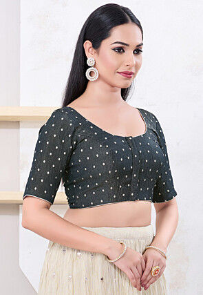 Woven Tissue Blouse in Black