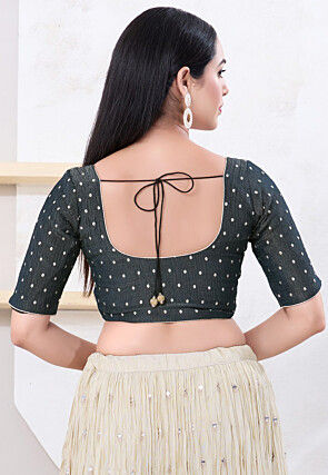 Woven Tissue Blouse in Black