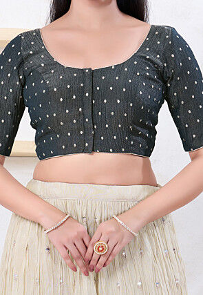 Woven Tissue Blouse in Black