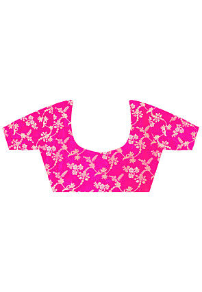 Woven Viscose Silk Saree in Turquoise