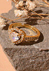 American Diamond Studded Adjustable Ring