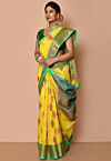 Stuuning yellow banarasi silk saree - G3-WSA54813 