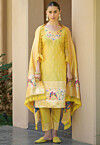 Banarasi Pakistani Suit in Yellow