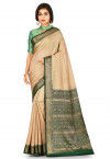 Banarasi Muga Silk Saree in Beige