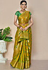 Banarasi Pure Silk Saree in Green