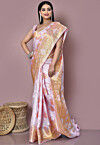 Banarasi Pure Silk Saree in Light Pink