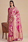 Banarasi Saree in Fuchsia