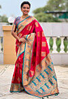 Banarasi Saree in Fuchsia