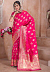Banarasi Saree in Fuchsia