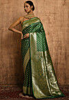 Banarasi Katan Silk Saree in Green
