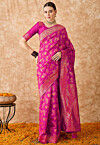Banarasi Saree in Magenta