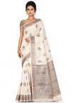 Banarasi Silk Saree in Off White