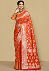 Banarasi Saree in Orange